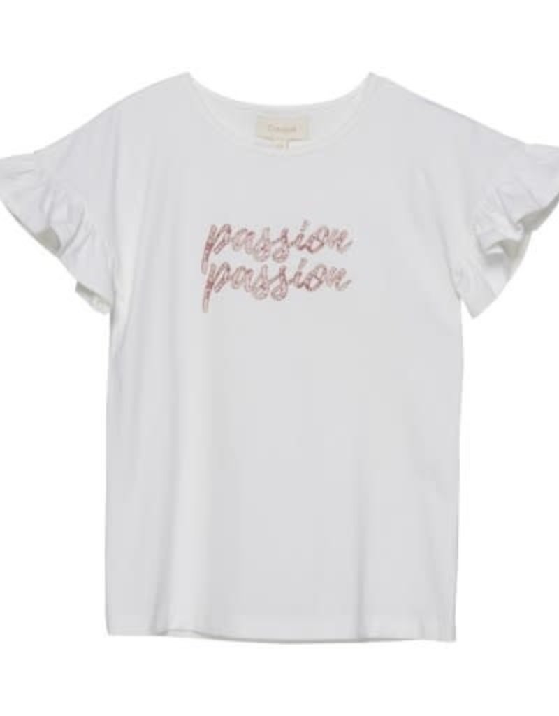 S/S WHITE T-SHIRT "PASSION"