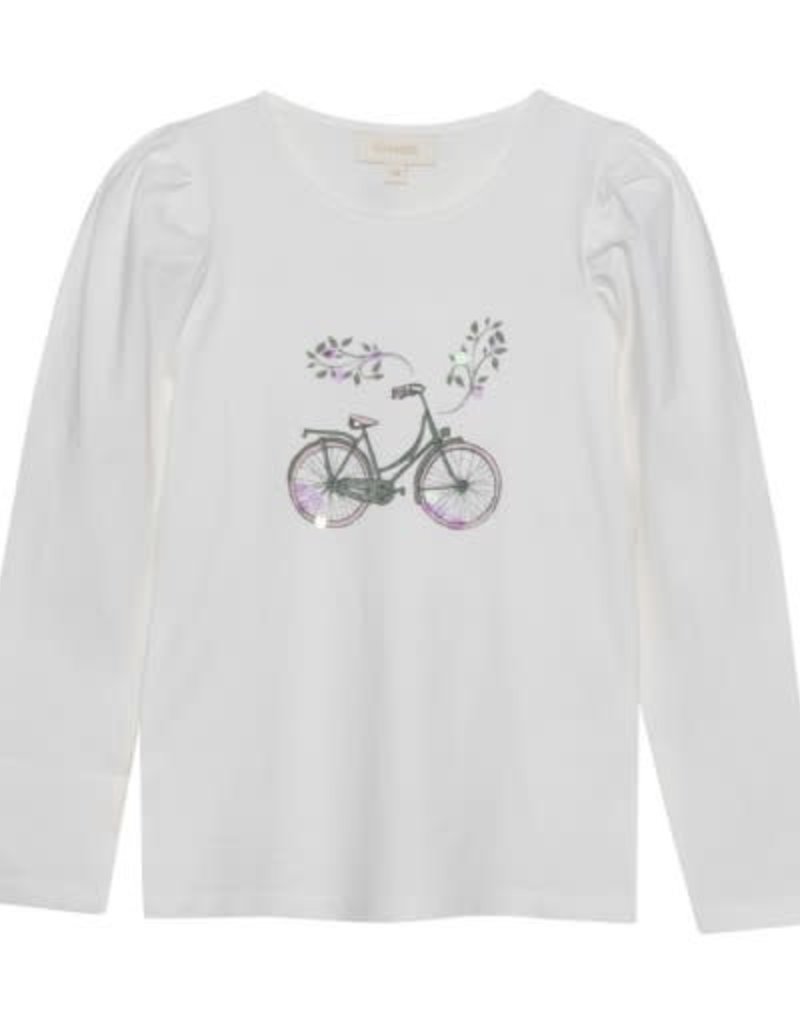 L/S T-SHIRT w/BIKE PRINT CLOUD