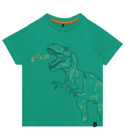 Deux par Deux SALE Jersey S/S T-Shirt Green Dino
