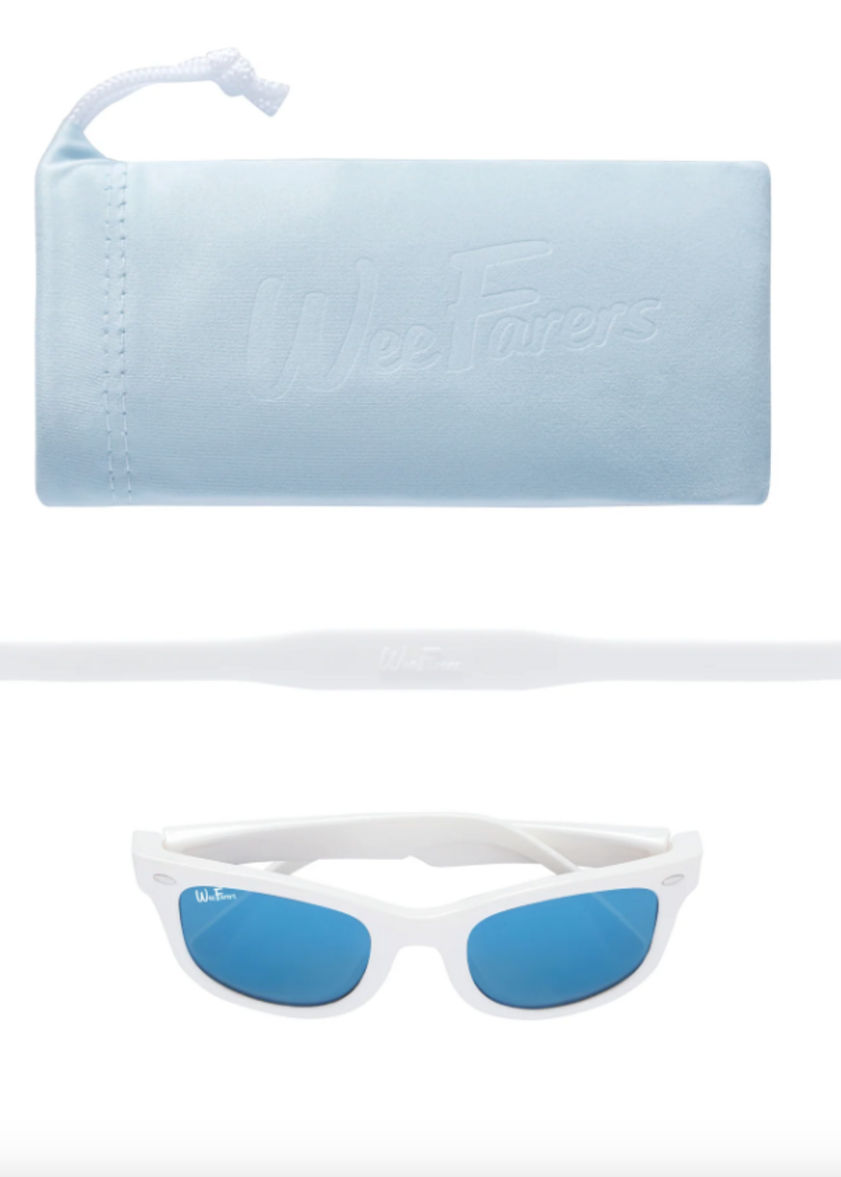 WeeFarers Polarized WeeFarers White w/Sky Blue