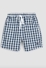 miles the label Boys Gingham Navy Shorts