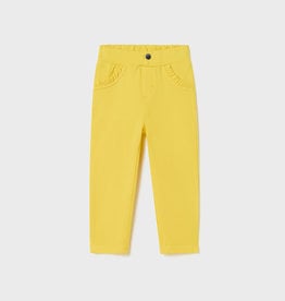 Mayoral SALE Yellow Pants w/Ruffle Pockets