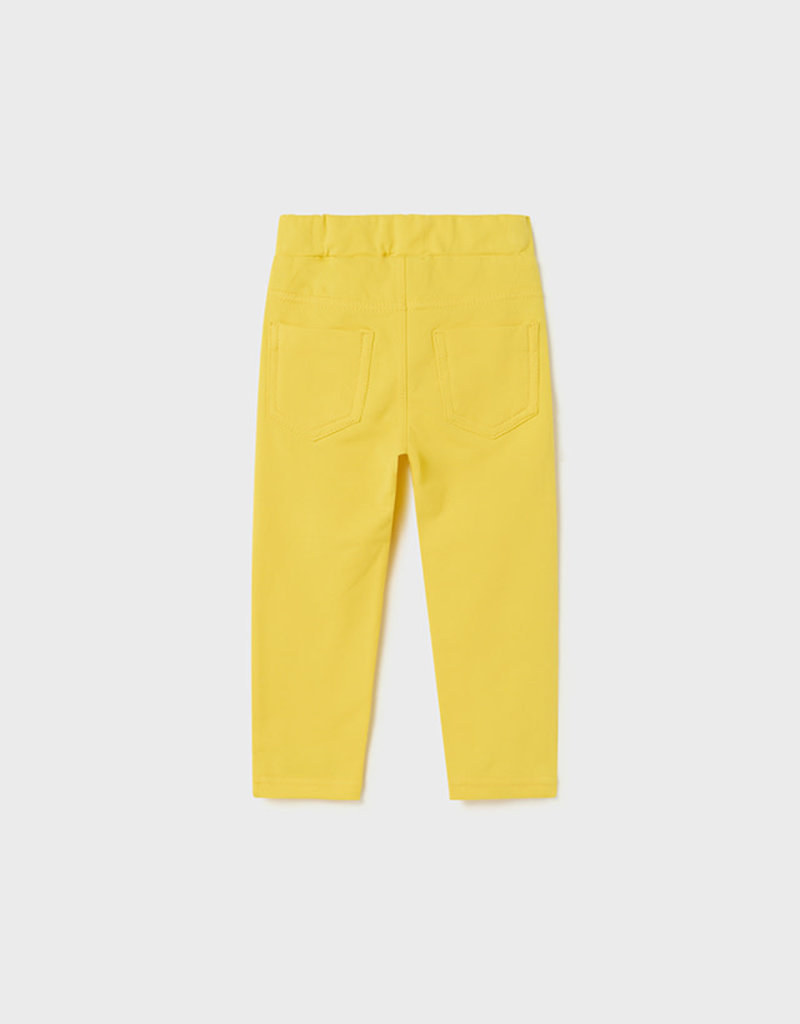 Mayoral Yellow Pants w/Ruffle Pockets