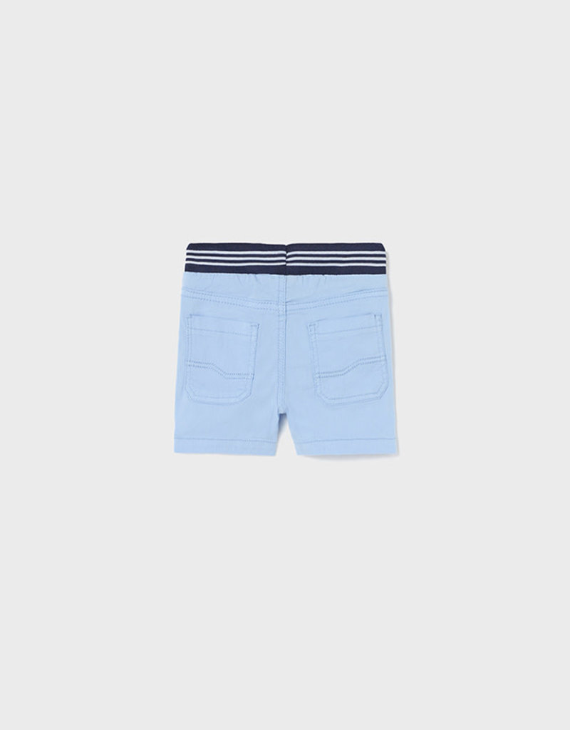 Mayoral Light Blue Twill Bermuda Shorts