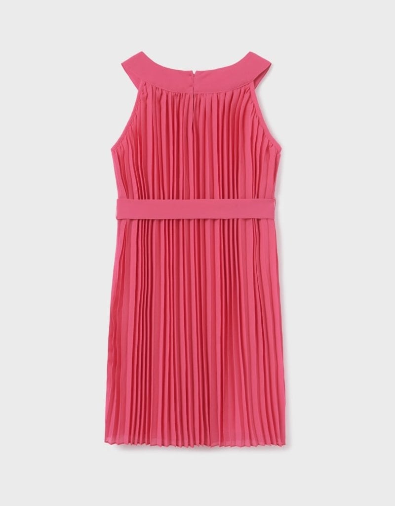Mayoral Hot Pink Pleated Dress