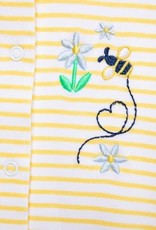 Little Me Bee Blossoms 2pk Rompers Yellow Multi