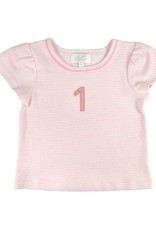 Albetta 1st Year Birthday Pink Stripe T Shirt 1-2yr