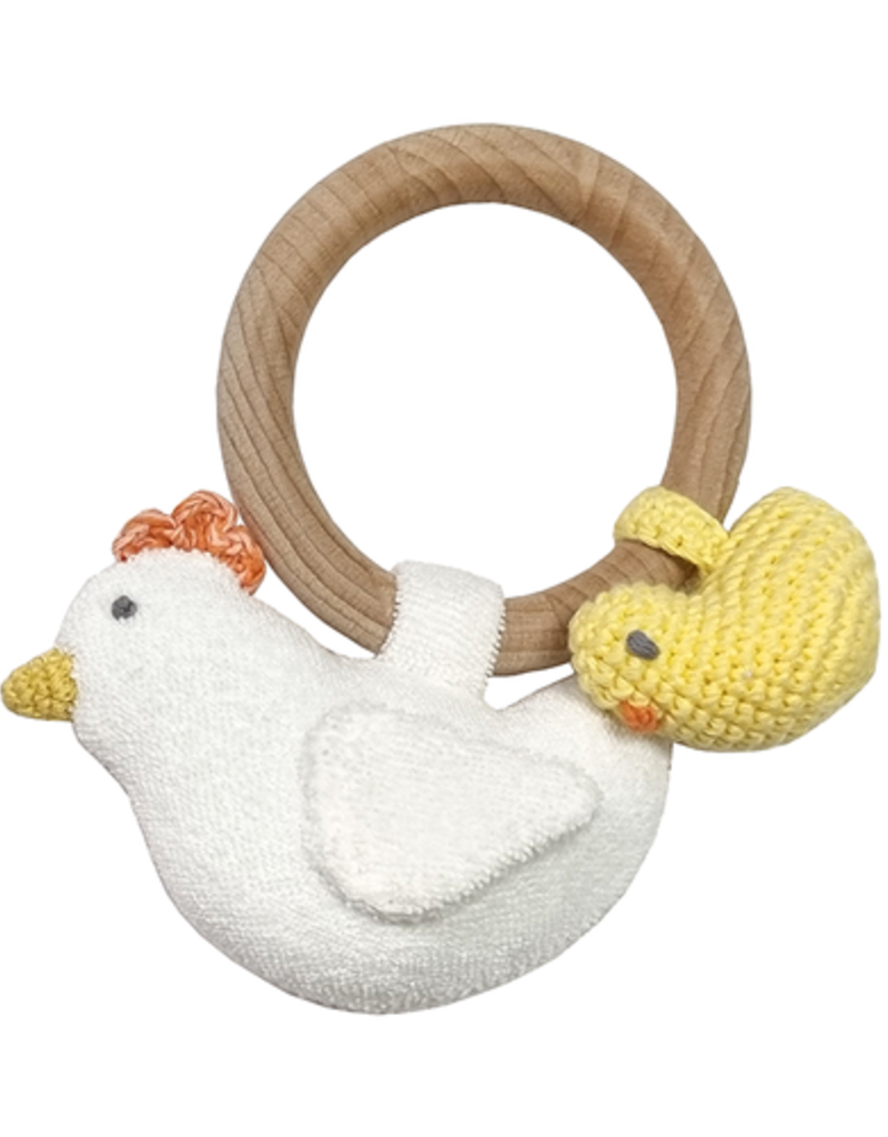 Albetta Crochet Coco Chick Ring Rattle