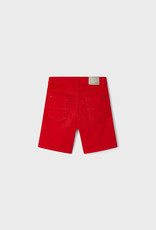 Mayoral Red 5 Pocket Twill Shorts