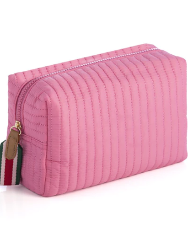 Shiraleah Ezra Large Boxy Cosmetic Pouch Pink