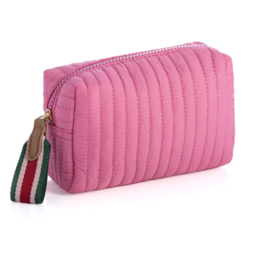 Shiraleah Ezra Small Boxy Cosmetic Pouch Pink