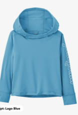 Patagonia Baby Capilene Silkweight UPF Hoody Fitz Script: Lago Blue FSLA