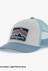 Patagonia Ks Trucker Hat Ridge Rise Stripe: Light Plume Grey RILP