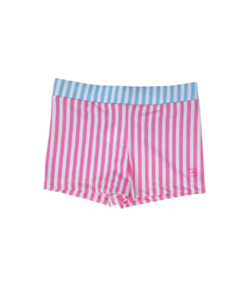 Set Athleisure Carly Cartwheel Shorts Pink Stripe