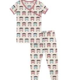 SALE Print S/S Kimono PJ Set Natural Vintage Vans