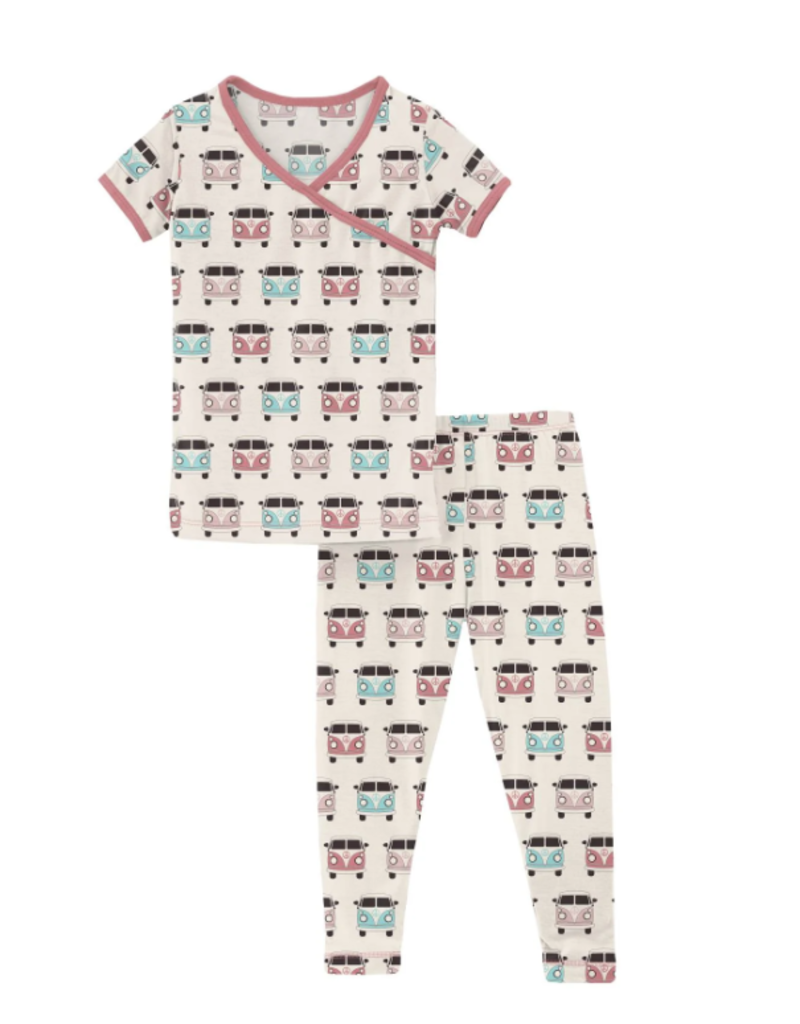 Print S/S Kimono PJ Set Natural Vintage Vans