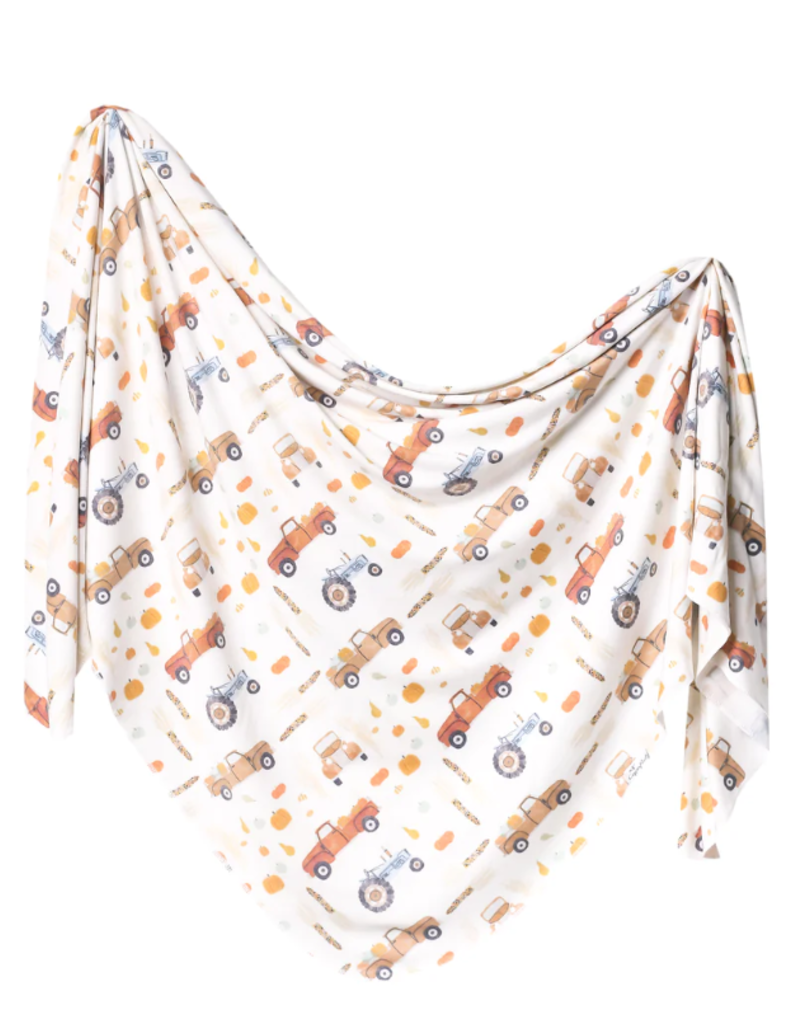 Copper Pearl Knit Blanket Hayride
