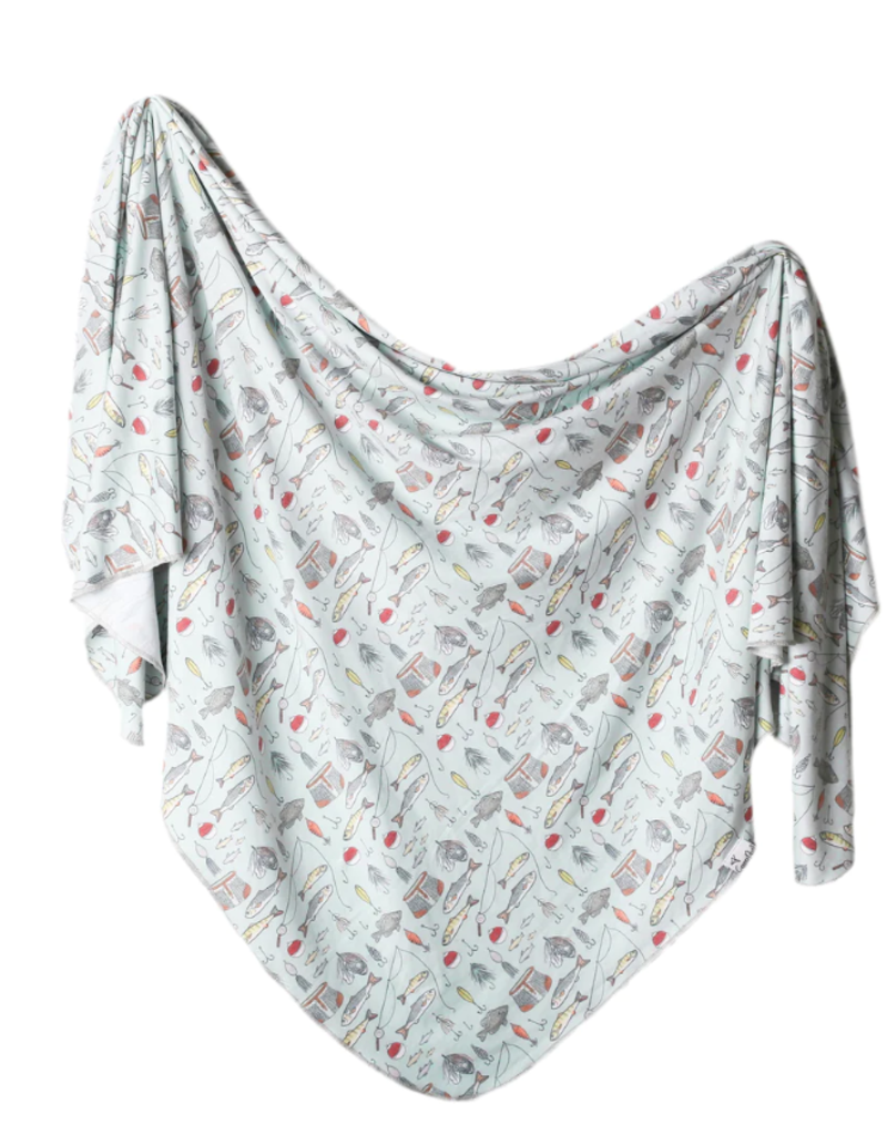 Copper Pearl Knit Blanket Trout