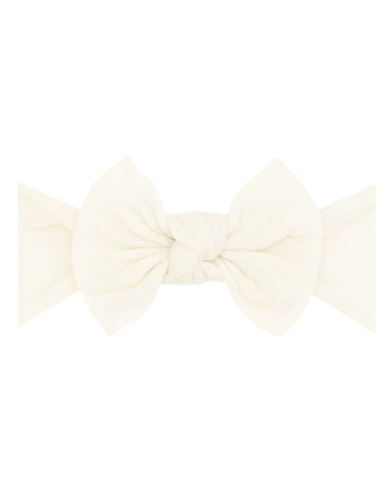 Baby Bling Bow Itty Bitty Knot Ivory