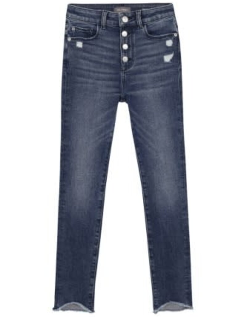 DL1961 chloe high rise: skinny eco dark distressed (performance)