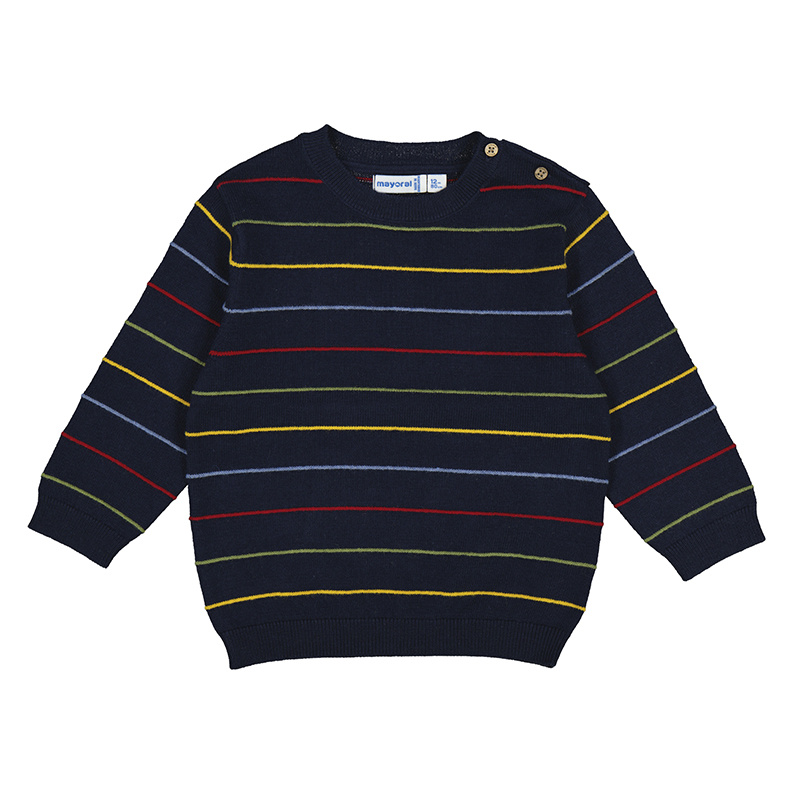 Blue Multi Stripe Sweater - Tip Toes