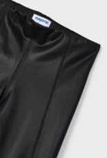 Mayoral Black Synthetic leather leggings