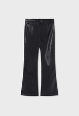 Mayoral Black Leatherette long pants
