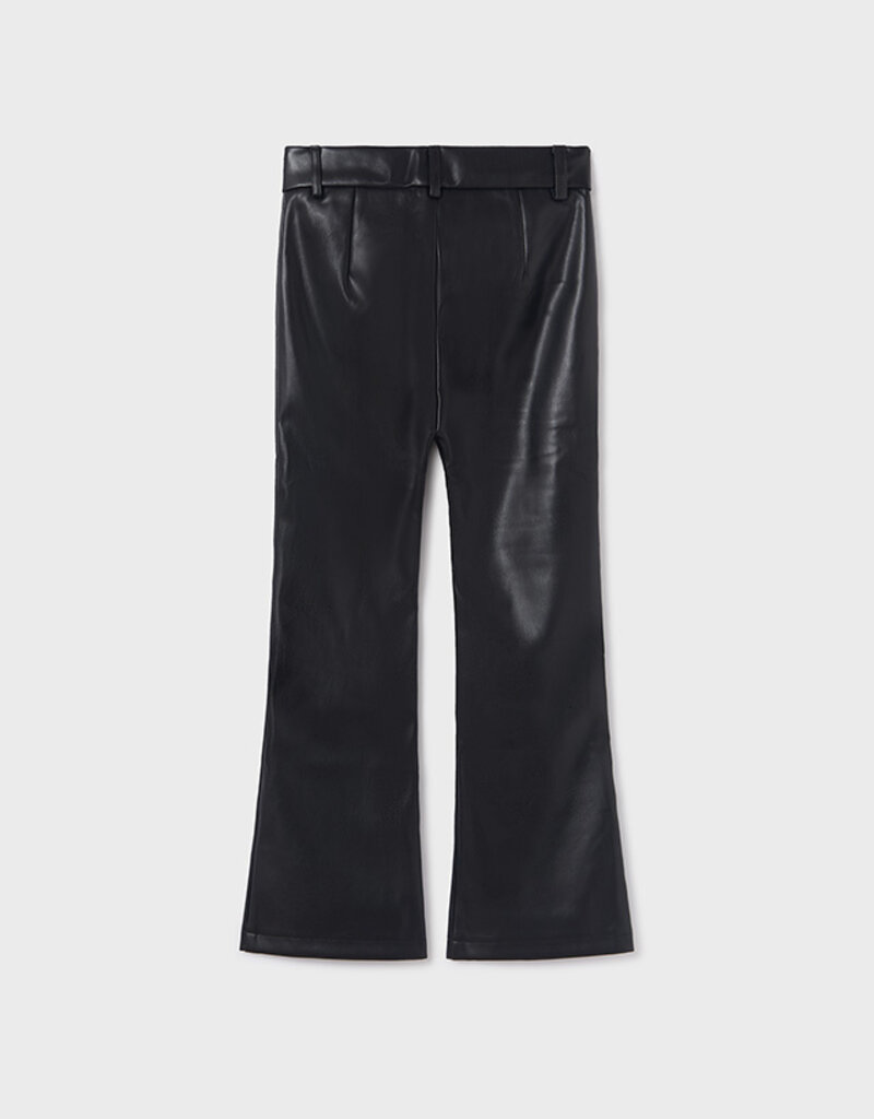 Mayoral Black Leatherette long pants