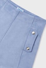 Mayoral French Blue Faux suede shorts