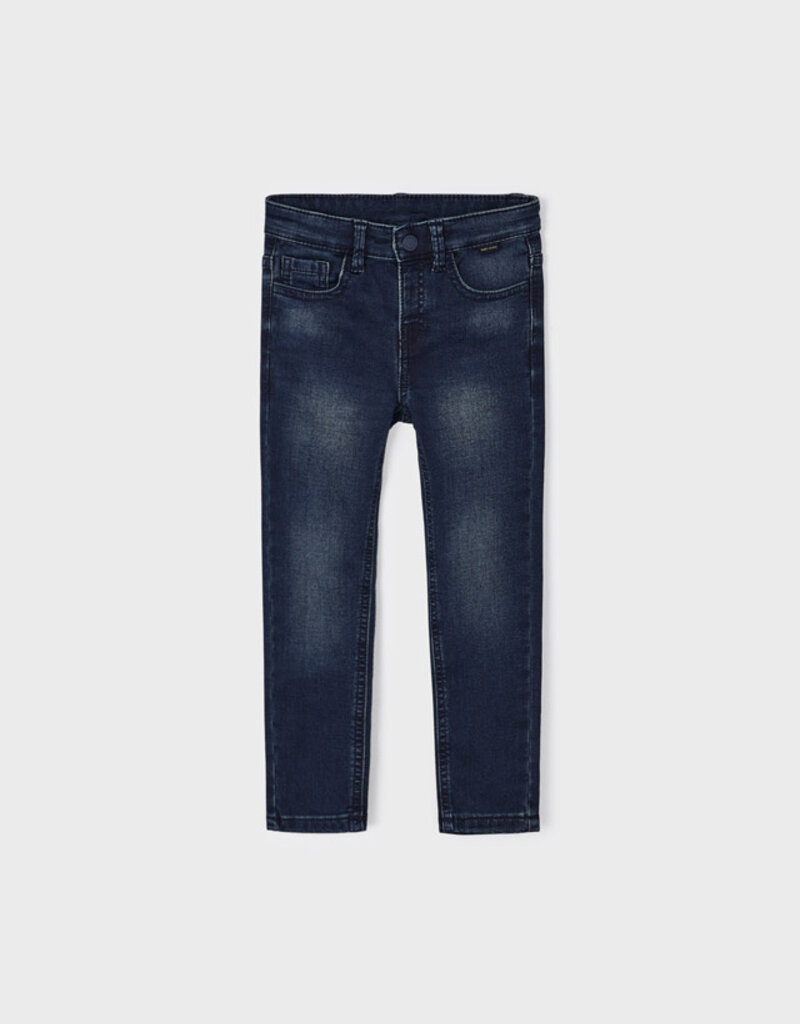 Mayoral Boys Grey Blue Soft Denim Pants