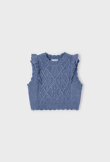 Mayoral Blue Knit Vest