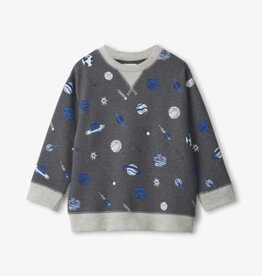 Hatley Kids SALE pullover space explorer  charcoal grey