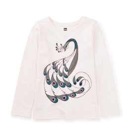 Tea Collection SALE Proud Peacock Graphic Tee Chalk