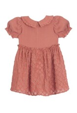 Mabel and Honey CLARABELLE GAUZE NATURAL WAIST DRESS PINK