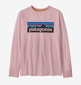 Patagonia Ks L/S Reg Org Cert Cotton P-6 Tee PELP Peaceful Pink
