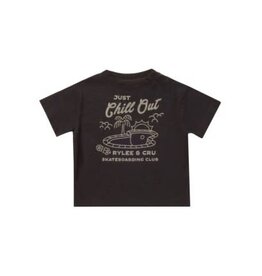 Rylee + Cru Inc. SALE RELAXED TEE CHILL OUT BLACK