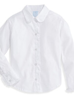 bella bliss SALE. Ruffled Buttondown Shirt White