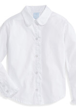 bella bliss Ruffled Buttondown Shirt White