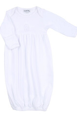 Magnolia Baby Blessed Emb Gathered Gown White F23