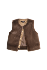 Imoga Faux Fur Vest Oak