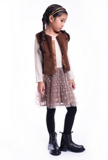 Imoga Faux Fur Vest Oak