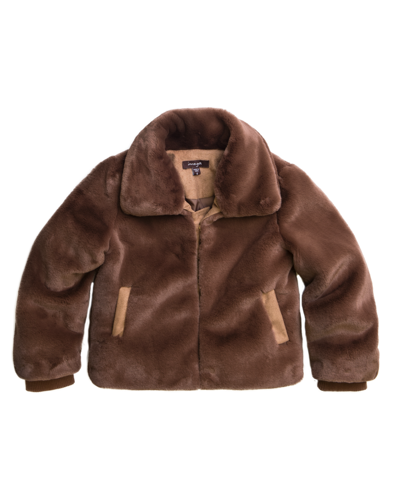 Imoga Faux Fur Coat Oak