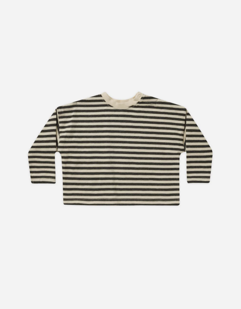 Rylee + Cru Inc. CAMDEN L/S TEE BLACK STRIPE