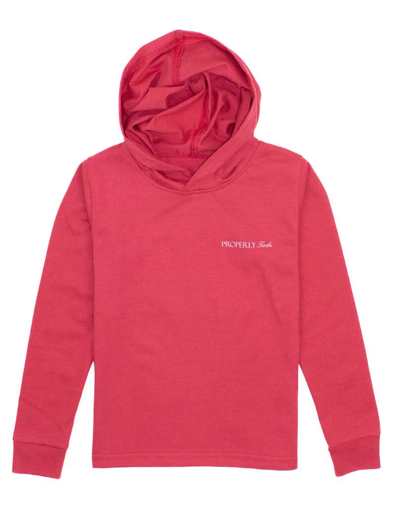 Properly Tied Lake Hoodie Cabernet