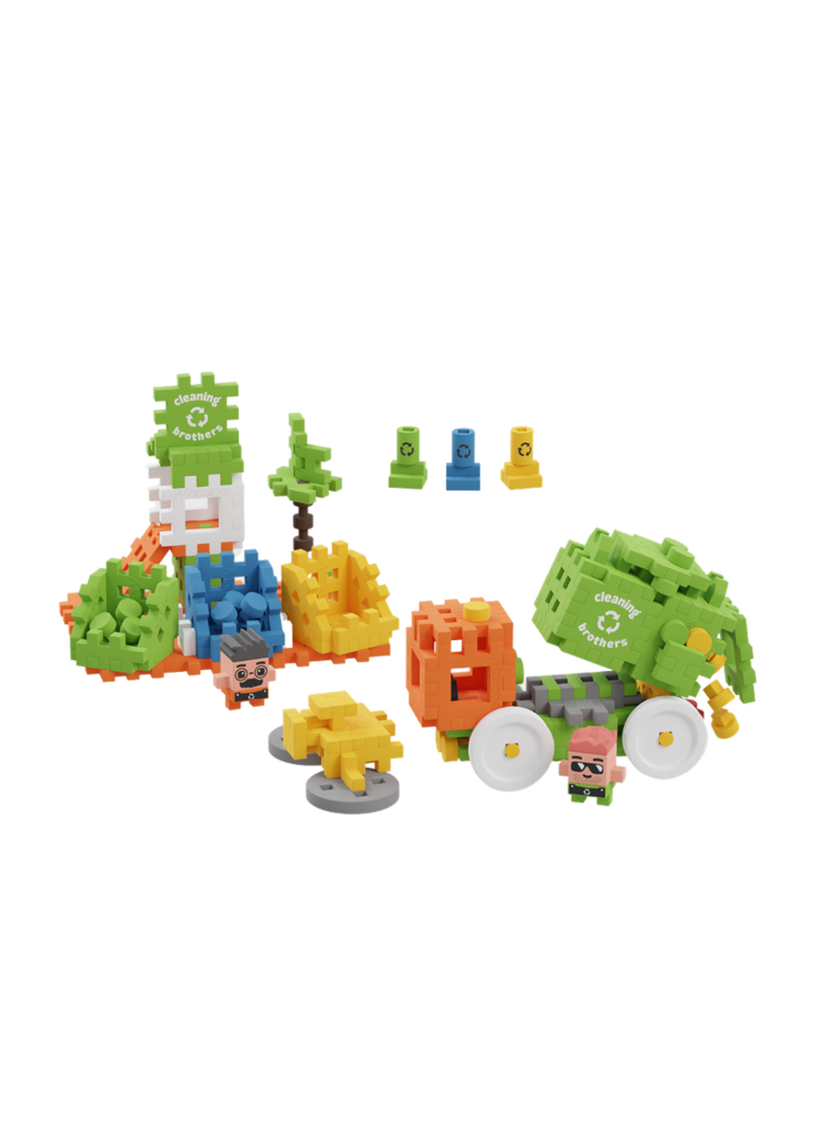 Marioinex Mini Waffle City Recycling Truck 148 pc
