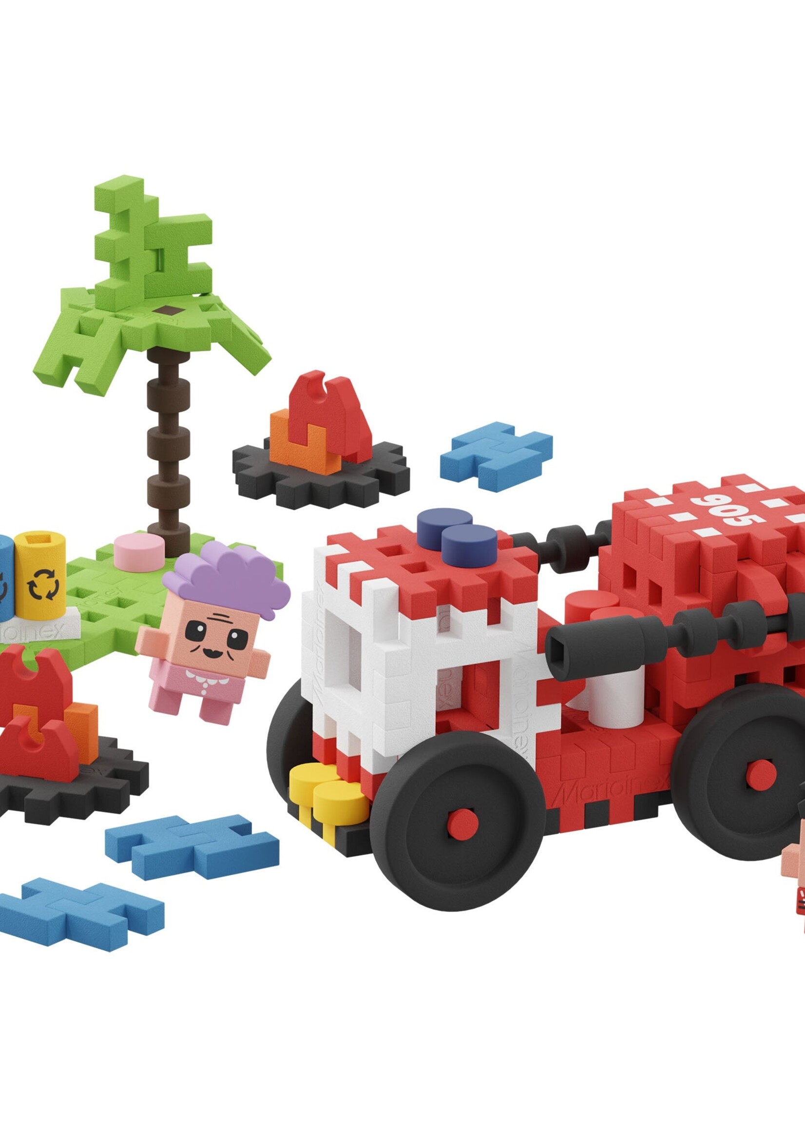 Marioinex Mini Waffle City Firetruck