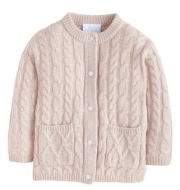 little english Classic Cashmere Blend Cardigan Oatmeal