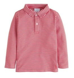 little english SALE L/S Red Striped Polo