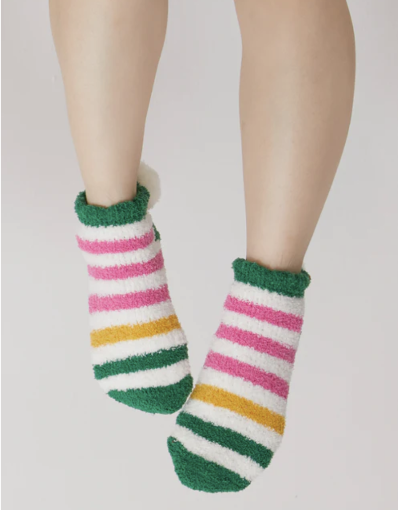 Shiraleah Gloria Home Socks Green