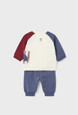 Mayoral Red and Blue Top/Pant Set